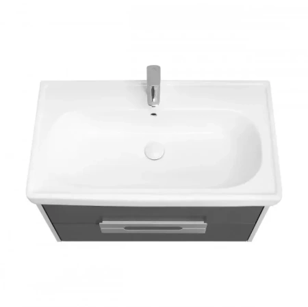 Тумба под раковину Акватон Ар-Деко 85 1A280401DD8D0 серый кобальт фото