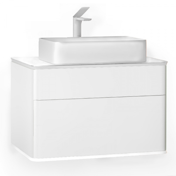 Тумба под раковину Jorno Pastel Pas.01.82/P/W 80 см белый фото