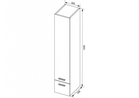 Шкаф-пенал Aquanet Верона 30 00175391 фото