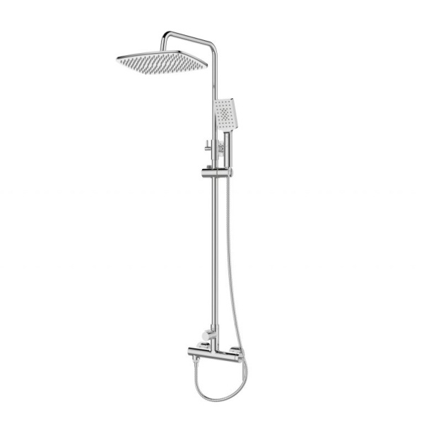 Душевая система (стойка) BelBagno Acqua ACQUA-DOCM-CRM хром фото