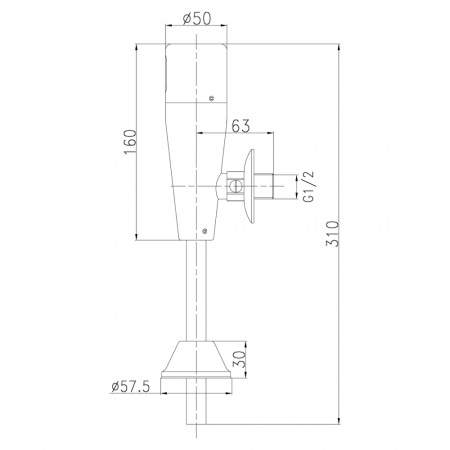 Смывное устройство для писсуаров Lemark Project LM4654CE сенсорное фото