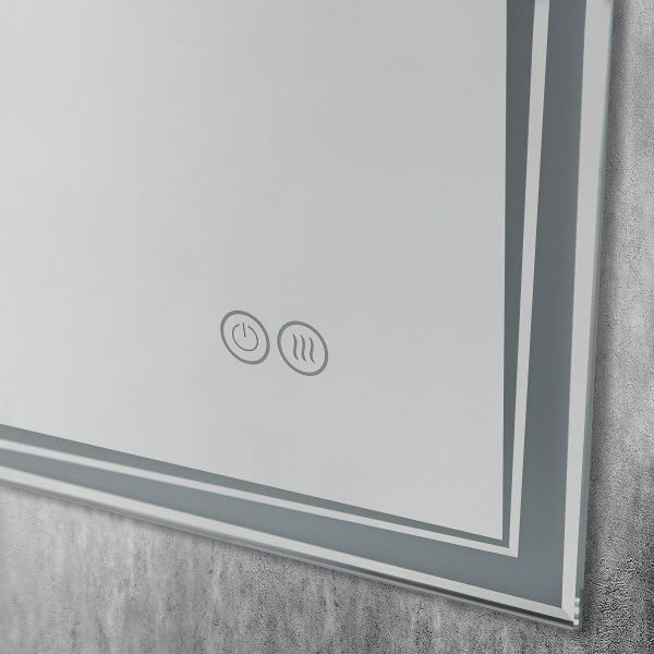 Зеркало с подсветкой и подогревом Art&Max Firenze AM-Fir-500-700-DS-F-H 50x70 фото