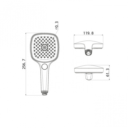 Душевая лейка Iddis Slide SLI3F0Ci18 хром фото