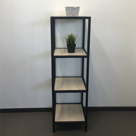 Стеллаж напольный Comforty Мальме 40 дуб дымчатый фото