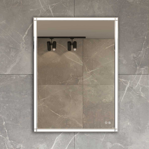 Зеркало  сенсорным выключателем и диммером, с функцией антизапотевания Vincea VLM-3VN600-2 60x80 фото