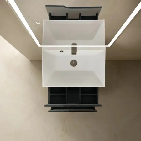 Тумба под раковину Aquame S3 AQM900360GM 60 см, антрацит фото