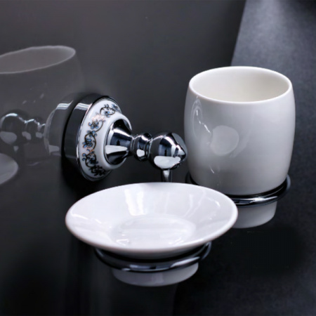 Дозатор для жидкого мыла со стаканом Fixsen Bogema FX-78506+08 фото