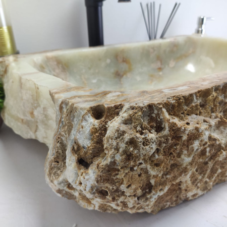 Накладная раковина из оникса Erozy Green EO-00480 (59*42*15см) фото