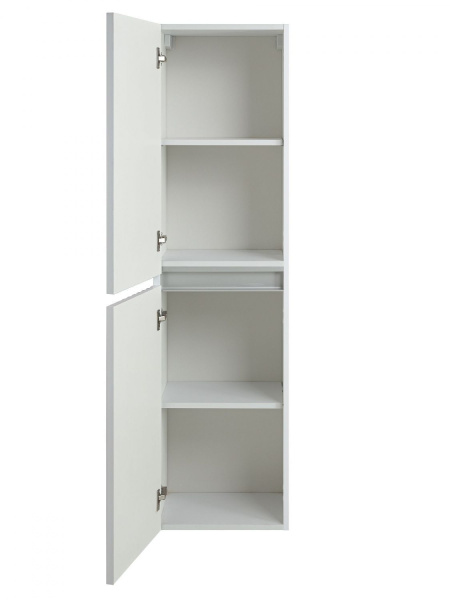 Шкаф-пенал Art&Max Elegant AM-ELEGANT-1500-2А-SO-BL-LED-P белый глянец, с подсветкой фото