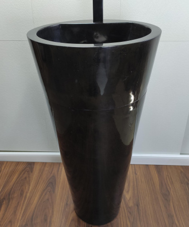 Раковина напольная из мрамора Black MN-01363 (45*45*90) фото