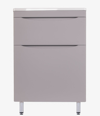 Тумба под раковину Style Line Бергамо мини 60 СС-00002309 серая фото