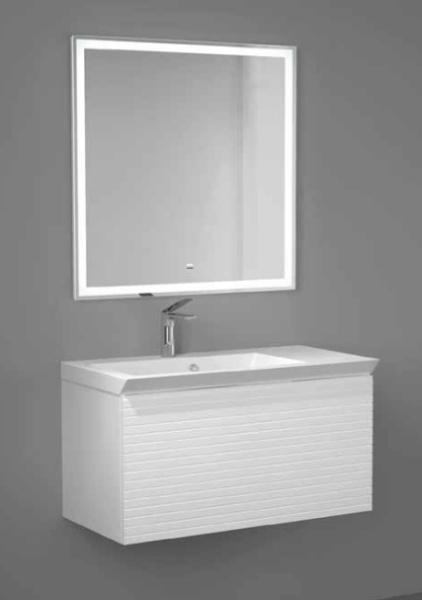 Тумба с раковиной Raval Meier 100 Mer.01.100/P/W/RL фото