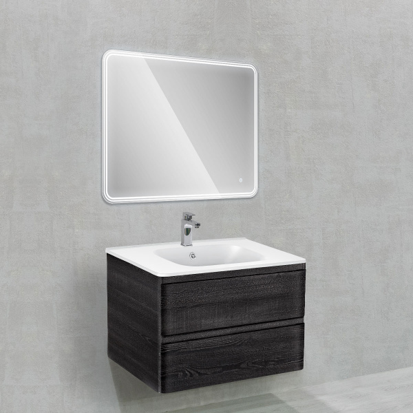 Тумба под раковину Vincea Vico VMC-2V800CN 80 см Carbone фото