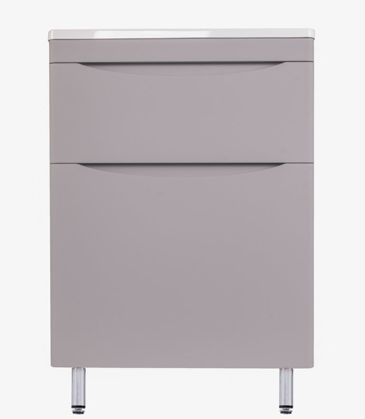 Тумба под раковину Style Line Бергамо мини 60 СС-00002309 серая фото