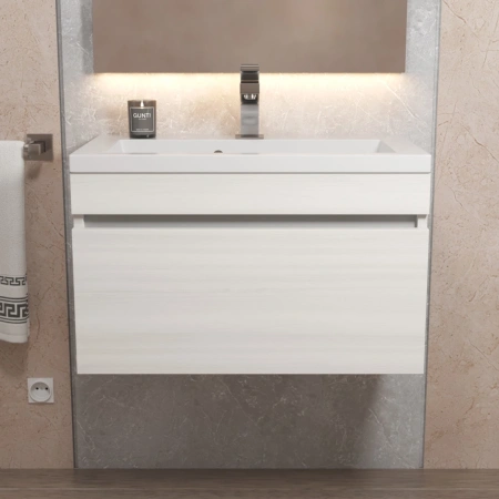 Тумба под раковину Uperwood Eva 60 3930213462 дуб харбор белый фото