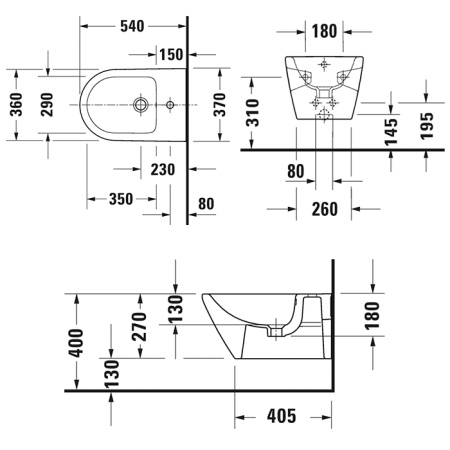 Биде подвесное Duravit D-Neo 2295150000 фото