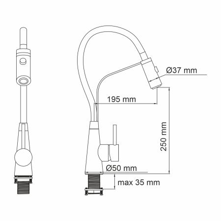 Смеситель для кухни WasserKRAFT A8417 фото