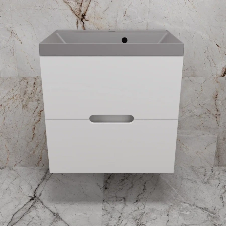 Тумба под раковину Style Line Матис 60 ЛС-00002444 белая фото