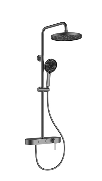Душевая система Vincea VSFS-402GM вороненая сталь фото