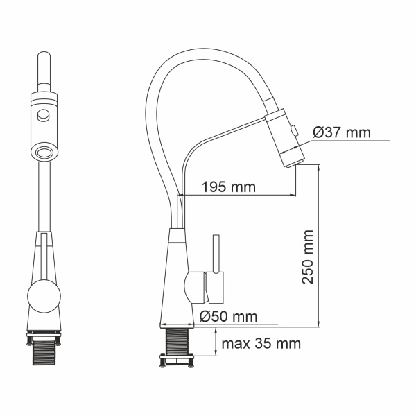 Смеситель для кухни WasserKRAFT A8417 фото