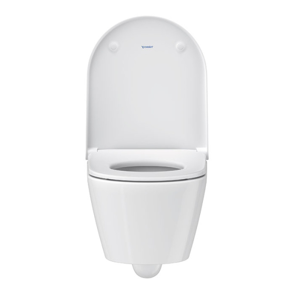 Подвесной унитаз безободковый Duravit D-Neo 45880900A1 с сиденьем фото