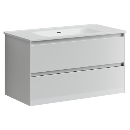 Тумба под раковину Sancos Cento CN90W белый глянец фото