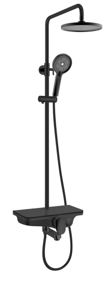 Душевая система (стойка) WeltWasser WW DP 1020 BL черная фото