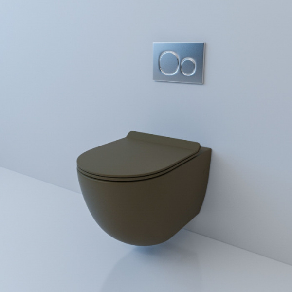 Унитаз подвесной Esbano Garcia ESUPGARCKM Matt Coffee фото