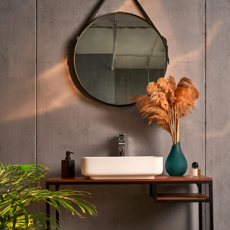 Накладная раковина Montebianco Loreto lungo 495 12017 49x36 фото