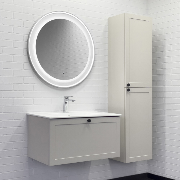 Зеркало для ванной комнаты Comforty Ереван-70 LED-подсветка, бесконтактный сенсор, белый матовый 00-00014142CF фото