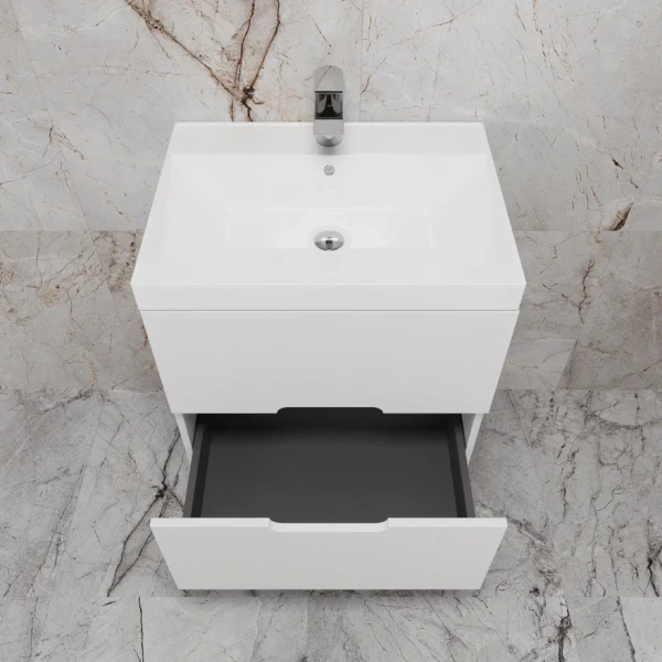 Тумба под раковину Style Line Матис 60 ЛС-00002444 белая фото