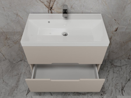 Тумба под раковину Style Line Матис 80 ЛС-00002308 крем фото