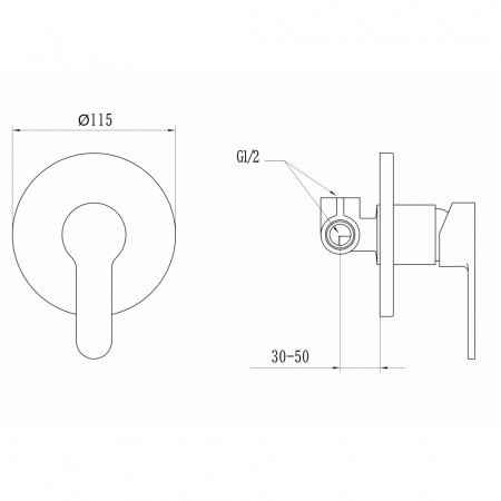 Смеситель для душа Ganzer GZ51 GZ 5102E фото