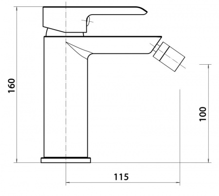 Смеситель для биде Cezares Amalfa AMALFA-BSM1-01-W0 фото