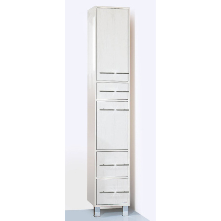 Шкаф-пенал Бриклаер Чили светлая лиственница (с корзиной) фото