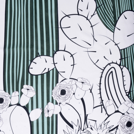 Текстильная шторка для ванны WasserKRAFT Dinkel SC-46101 фото