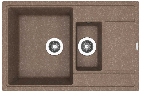 Кухонная мойка ЛИПСИ 780К Florentina 20.250.D0780 коричневый фото