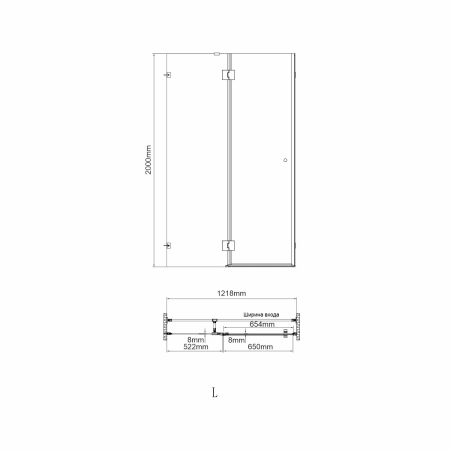 Душевой уголок WasserKRAFT Paar 88H10L-MR 120x100 розовое золото/зеркальное стекло фото