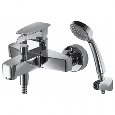 Смеситель для ванны с душем Bravat Riffle F672106C-B фото