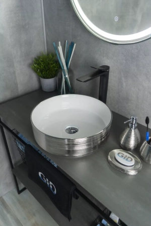 Накладная раковина GID Luxe Line D1357h131 36х36 фото