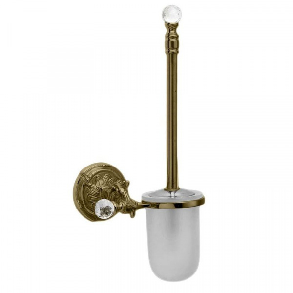 Ершик для унитаза Art&Max Barocco Crystal AM-1785-Br-C бронза фото