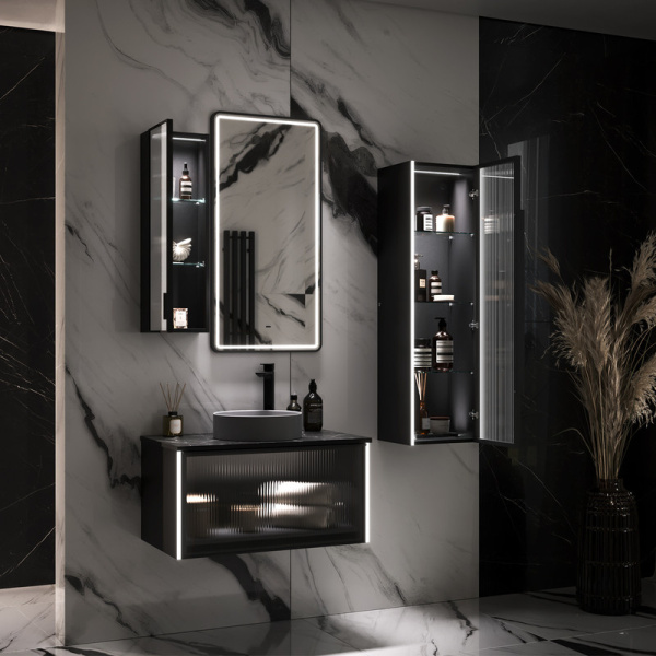 Шкаф-пенал EQUIL Stoune ppSTOUNE36.R/L-35 дуб черный фото