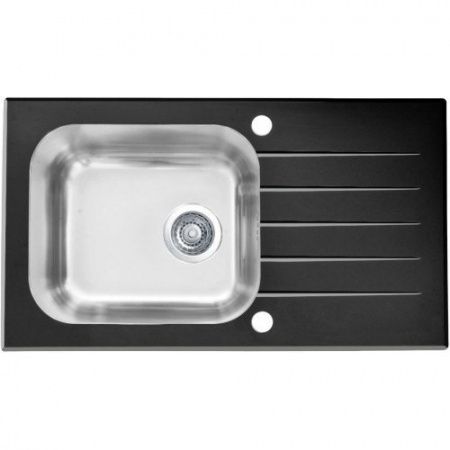 Мойка для кухни Alveus Vitro 20 черное стекло фото