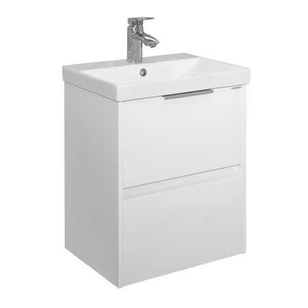 Тумба с раковиной Comforty Селенга-50 00-00022684CF белый глянец фото