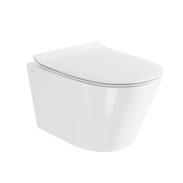 Подвесной унитаз со смывом торнадо VitrA M50 8302B003-6404 с сиденьем фото