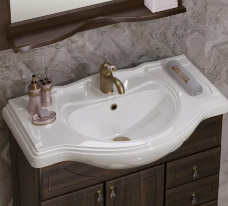 Мебель для ванной Opadiris Клио 85 орех антикварный фото