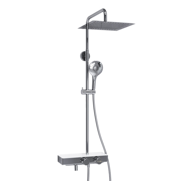 Душевая система (стойка) с термостатом WasserKRAFT Thermo A113.118.101.CH хромоникель фото