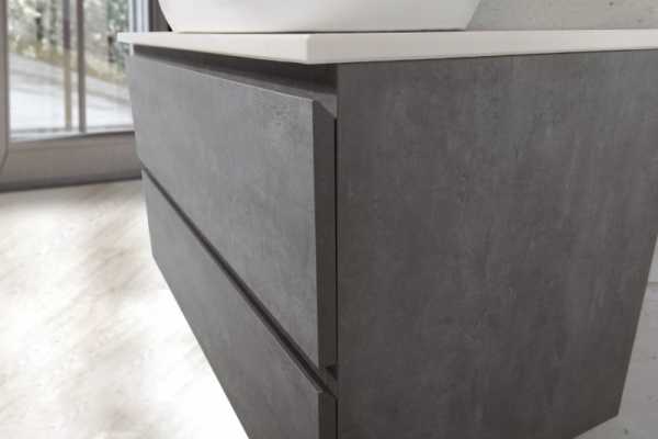 Тумба под раковину BelBagno Luce 60 LUCE-600-2C-SO-SCM цемент матовый фото