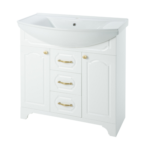 Тумба под раковину Bellezza Тиффани 105 белая фото