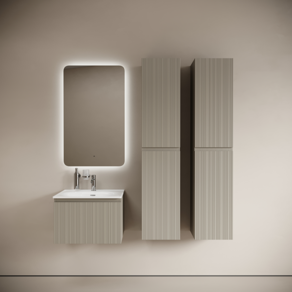 Тумба под раковину Sancos Code CD60GP серая платина фото